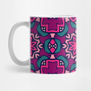 Colorful Oriental Rug Mandala Boho Pattern Mug